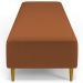 Puff Decorativo Sala de Estar Bali W01 Pés Palito 210x60cm Bouclê Terracota - Lyam Decor