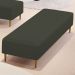 Puff Decorativo Sala de Estar Bali W01 Pés Palito 210x60cm Linho Verde Musgo - Lyam Decor