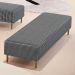 Puff Decorativo Sala de Estar Bali W01 Pés Palito 210x60cm Pied Poule - Lyam Decor