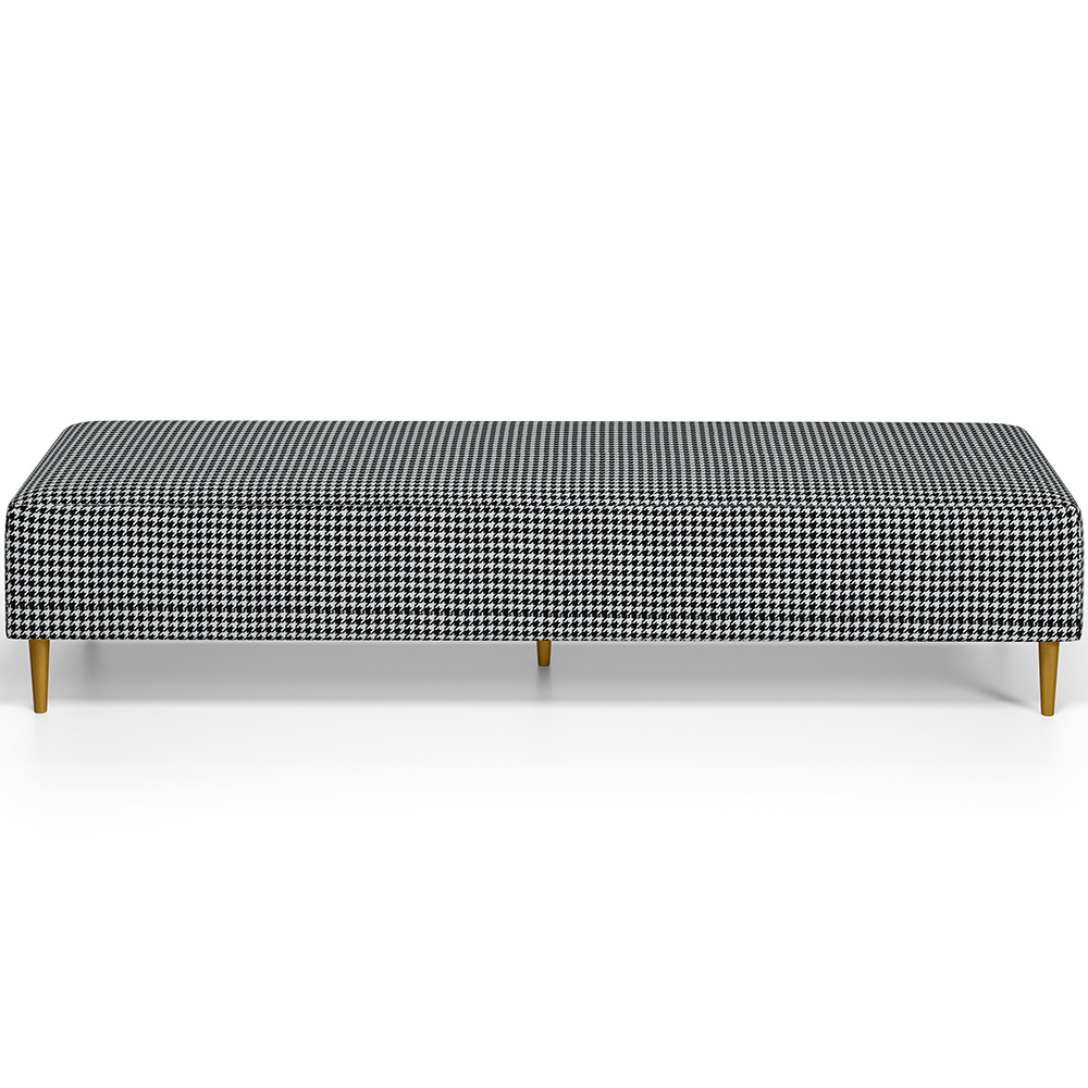 Puff Decorativo Sala de Estar Bali W01 Pés Palito 210x60cm Pied Poule - Lyam Decor
