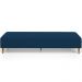Puff Decorativo Sala de Estar Bali W01 Pés Palito 210x60cm Suede Azul Marinho - Lyam Decor