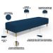 Puff Decorativo Sala de Estar Bali W01 Pés Palito 210x60cm Suede Azul Marinho - Lyam Decor