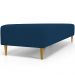 Puff Decorativo Sala de Estar Bali W01 Pés Palito 210x60cm Suede Azul Marinho - Lyam Decor