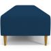 Puff Decorativo Sala de Estar Bali W01 Pés Palito 210x60cm Suede Azul Marinho - Lyam Decor