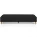 Puff Decorativo Sala de Estar Bali W01 Pés Palito 210x60cm Suede Preto - Lyam Decor