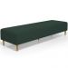 Puff Decorativo Sala de Estar Bali W01 Pés Palito 210x60cm Suede Verde Musgo - Lyam Decor