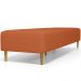 Puff Decorativo Sala de Estar Bali W01 Pés Palito 210x60cm Tecido Terracota - Lyam Decor