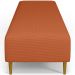 Puff Decorativo Sala de Estar Bali W01 Pés Palito 210x60cm Tecido Terracota - Lyam Decor