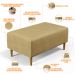Puff Decorativo Sala de Estar Cléo W01 Pés Palito 90 cm Couríssimo Casco Fendi - Lyam Decor
