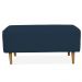 Puff Decorativo Sala de Estar Cléo W01 Pés Palito 90 cm Suede Azul Marinho - Lyam Decor