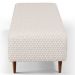 Puff Decorativos Sala de Estar Bali W01 Pés Palito 120x50cm Bouclê Cru - Lyam Decor