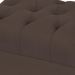 Puff París Luis Xv L02 Capitone Suede Marrom Pés Madeira - Lyam Decor