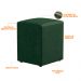 Puff Quadrado Decorativo L02 Sala de Estar Facto Verde - Lyam Decor