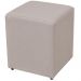 Puff Quadrado Decorativo L02 Sala de Estar Linho Bege - Lyam Decor