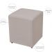 Puff Quadrado Decorativo L02 Sala de Estar Linho Bege - Lyam Decor
