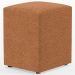 Puff Quadrado Decorativo Sala De Estar L02 Bouclê Terracota - Lyam Decor