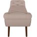 Puff Recamier Decorativo com Tachas 140 cm Santorini P05 Linho Bege - Lyam Decor