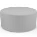 Puff Redondo Orgânico para Living 90cm Lola W01 Bouclê Cinza - Lyam Decor