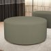 Puff Redondo Orgânico para Living 90cm Lola W01 Bouclê Oliva - Lyam Decor