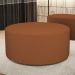 Puff Redondo Orgânico para Living 90cm Lola W01 Bouclê Terracota - Lyam Decor