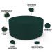 Puff Redondo Orgânico para Living 90cm Lola W01 Bouclê Verde - Lyam Decor