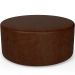 Puff Redondo Orgânico para Living 90cm Lola W01 Couríssimo Marrom - Lyam Decor