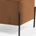 Puff Retangular Decorativo Status 60x45 D02 Pés de Aço Veludo Telha C-262 - Lyam Decor