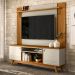 Rack Para Sala Com Painel Para TV 55 Pol Eller L05 Nature Off White - Lyam Decor