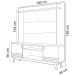 Rack Para Sala Com Painel Para TV 55 Pol Eller L05 Nature Off White - Lyam Decor