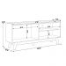 Rack Para Sala Com Painel Para TV 65 Pol Suna L05 Nature Off White - Lyam Decor
