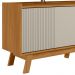 Rack Para Sala Com Painel Para TV 65 Pol Suna L05 Nature Off White - Lyam Decor