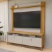 Rack Para Sala Com Painel Para TV 70 Pol 160cm Naomi L05 Tauari Off White Fosco - Lyam Decor