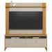 Rack Para Sala Com Painel Para TV 70 Pol 160cm Naomi L05 Tauari Off White Fosco - Lyam Decor
