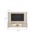 Rack Para Sala Com Painel Para TV 70 Pol Elysia L05 Off White Fosco - Lyam Decor