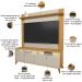 Rack Para Sala Com Painel Para TV 70 Pol LED 160cm Naomi L05 Tauari Off White Fosco - Lyam Decor