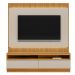 Rack Para Sala Com Painel Para TV 70 Pol LED 180cm Spencer L05 Tauari Off White Fosco - Lyam Decor