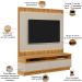 Rack Para Sala Com Painel Para TV 70 Pol LED 180cm Spencer L05 Tauari Off White Fosco - Lyam Decor