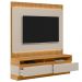 Rack Para Sala Com Painel Para TV 70 Pol LED 180cm Spencer L05 Tauari Off White Fosco - Lyam Decor