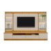 Rack Para Sala Com Painel Para TV 70 Pol LED 297cm Spencer L05 Tauari Off White Fosco - Lyam Decor