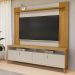 Rack Para Sala Com Painel Para TV 75 Pol 182cm Naomi L05 Tauari Off White Fosco - Lyam Decor