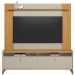Rack Para Sala Com Painel Para TV 75 Pol 182cm Naomi L05 Tauari Off White Fosco - Lyam Decor