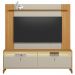 Rack Para Sala Com Painel Para TV 75 Pol LED 182cm Naomi L05 Tauari Off White Fosco - Lyam Decor