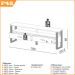 Rack Para Sala De Estar 02 Gavetas 01 Prateleira Olivy D03 180 Cm Freijó Preto Fosco - Lyam Decor