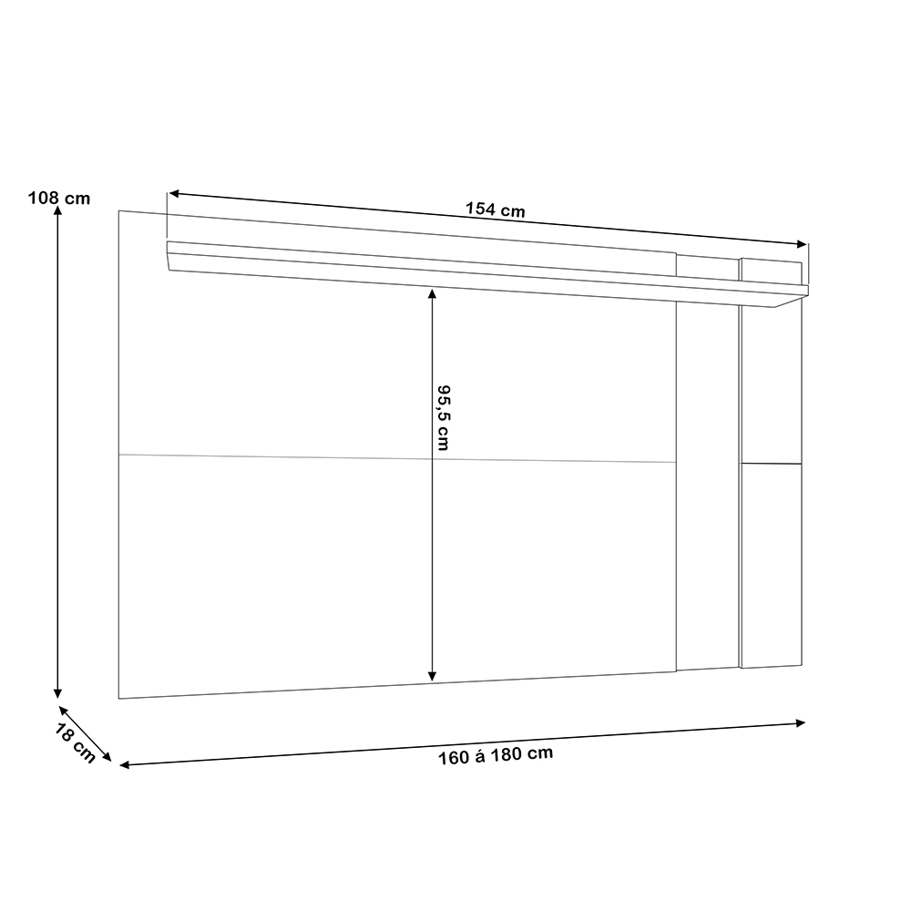 Rack Para Sala Makai com Painel Para TV 70 Pol Lara C04 Freijó Off White Matte - Lyam Decor