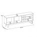 Rack Para Sala Makai com Painel Para TV 70 Pol Lara C04 Freijó Off White Matte - Lyam Decor