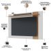 Rack Para Sala Makai com Painel Para TV 70 Pol Lara C04 Off White Matte Freijó - Lyam Decor