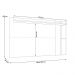 Rack Para Sala Makai com Painel Para TV 70 Pol Lara C04 Off White Matte Freijó - Lyam Decor