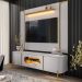 Rack Para Sala Orgânico Suy com Painel Para TV 75 Pol Maresca B02 Off White Cinamomo - Lyam Decor