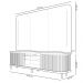 Rack Para Sala Ripado com Painel Para TV 75 Pol Atlantis D05 Off White - Lyam Decor