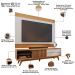 Rack Para Sala Venice com Painel Para TV 75 Pol Cairo C04 Freijó Off White Matte - Lyam Decor